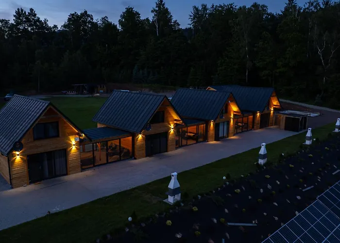 Nad Stawami Z Jacuzzi I Sauna 1 Ferienhaus *